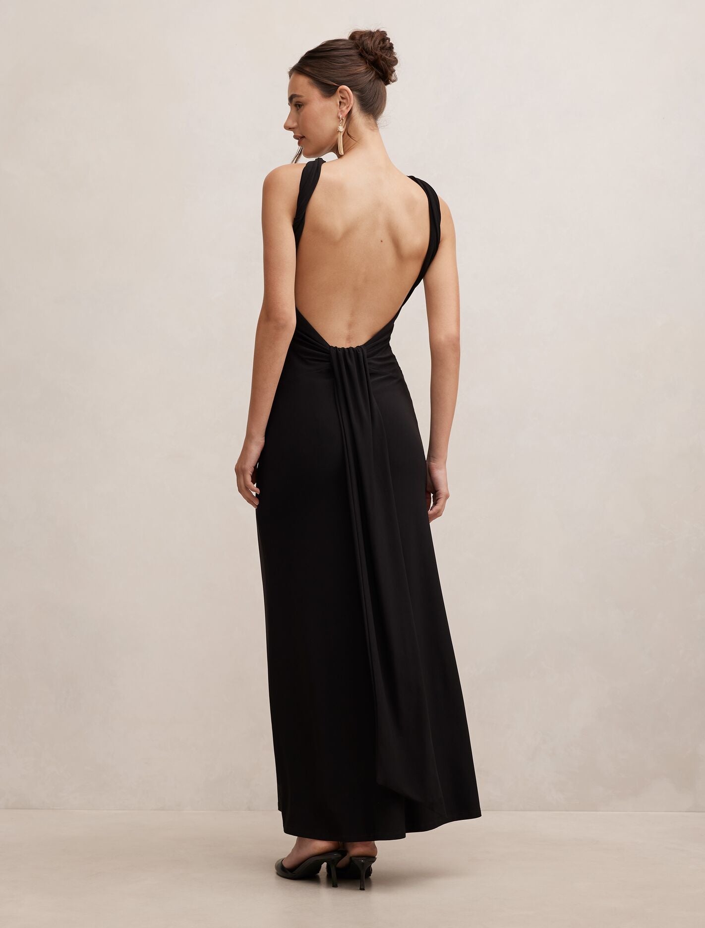 Rosalba Gathered Panel Maxi Dress Forever New
