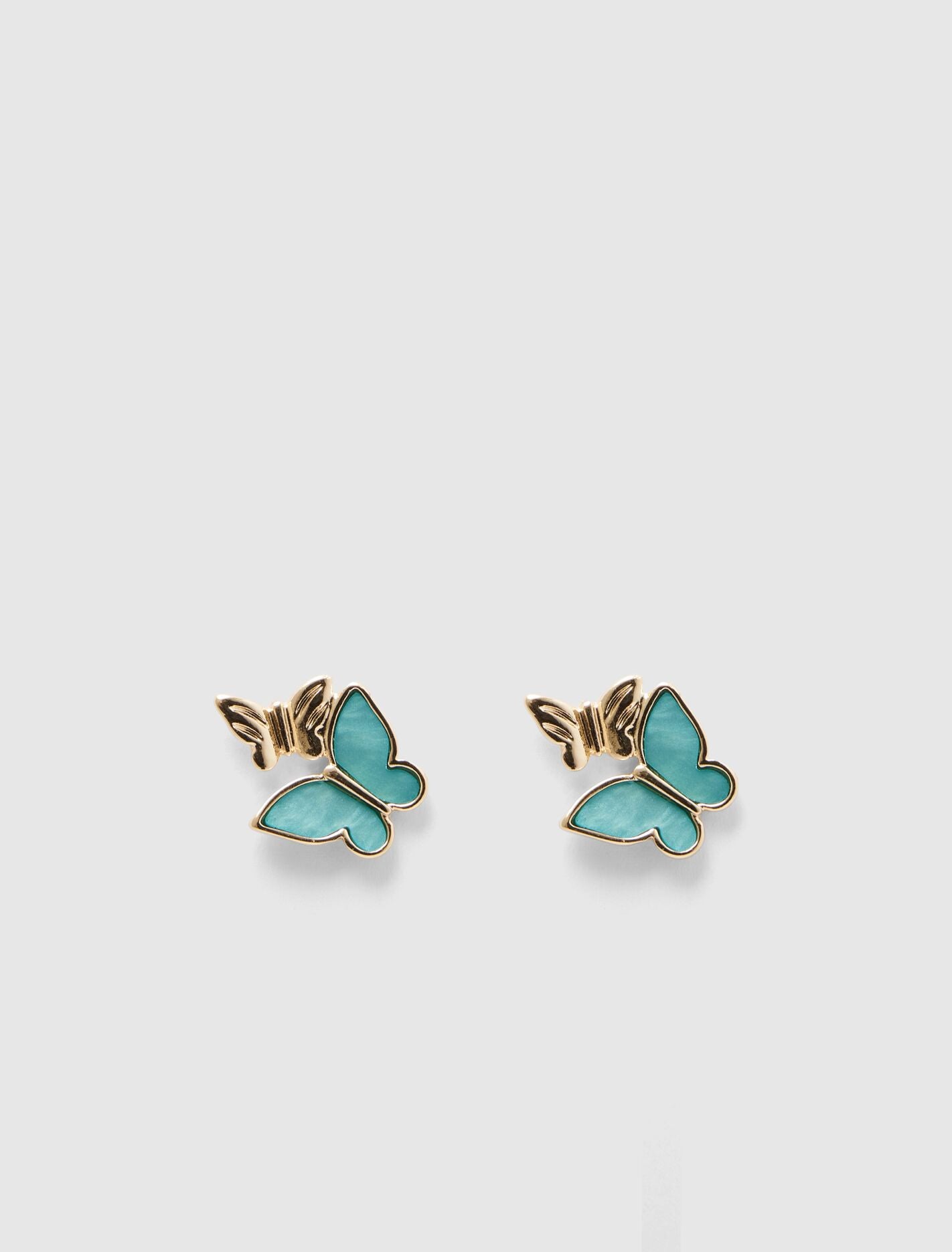 Blair Butterfly Earrings 0 Teal Gold Forever New