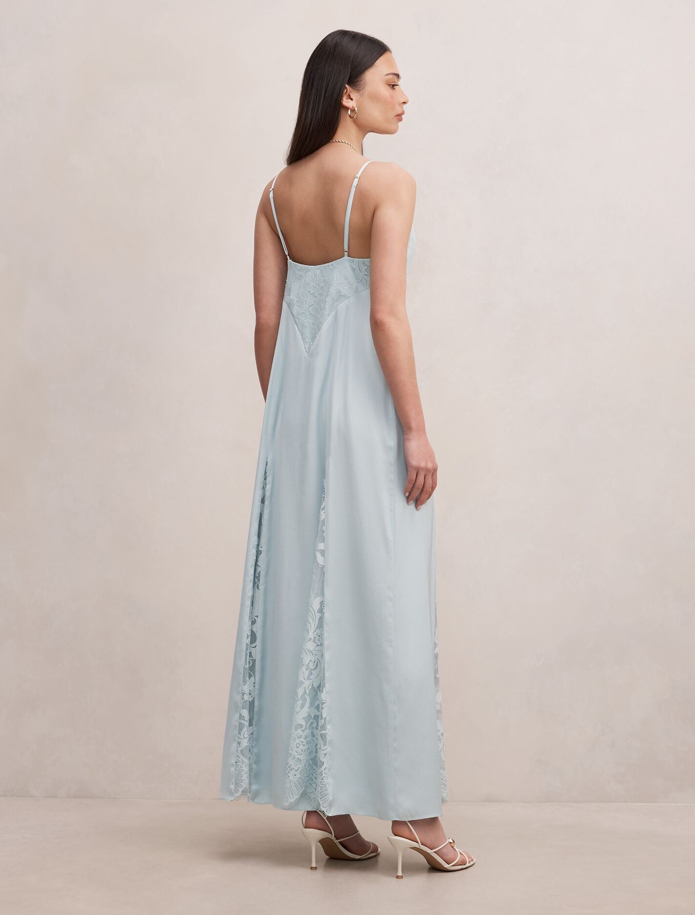 Salome V Neck Lace Maxi Dress Forever New