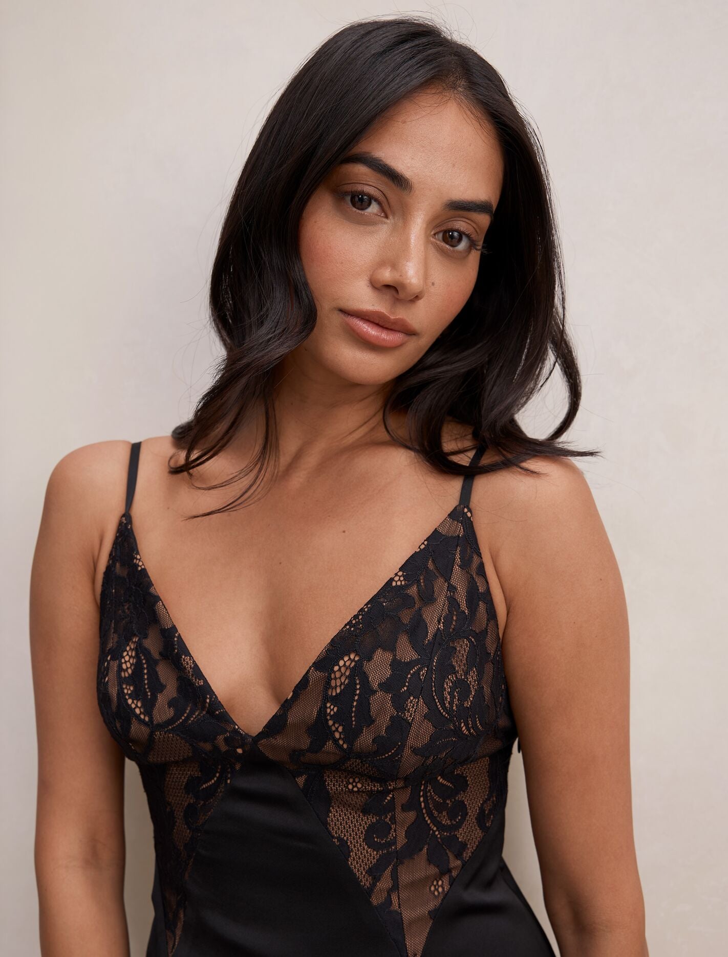 Salome V Neck Lace Maxi Dress Forever New