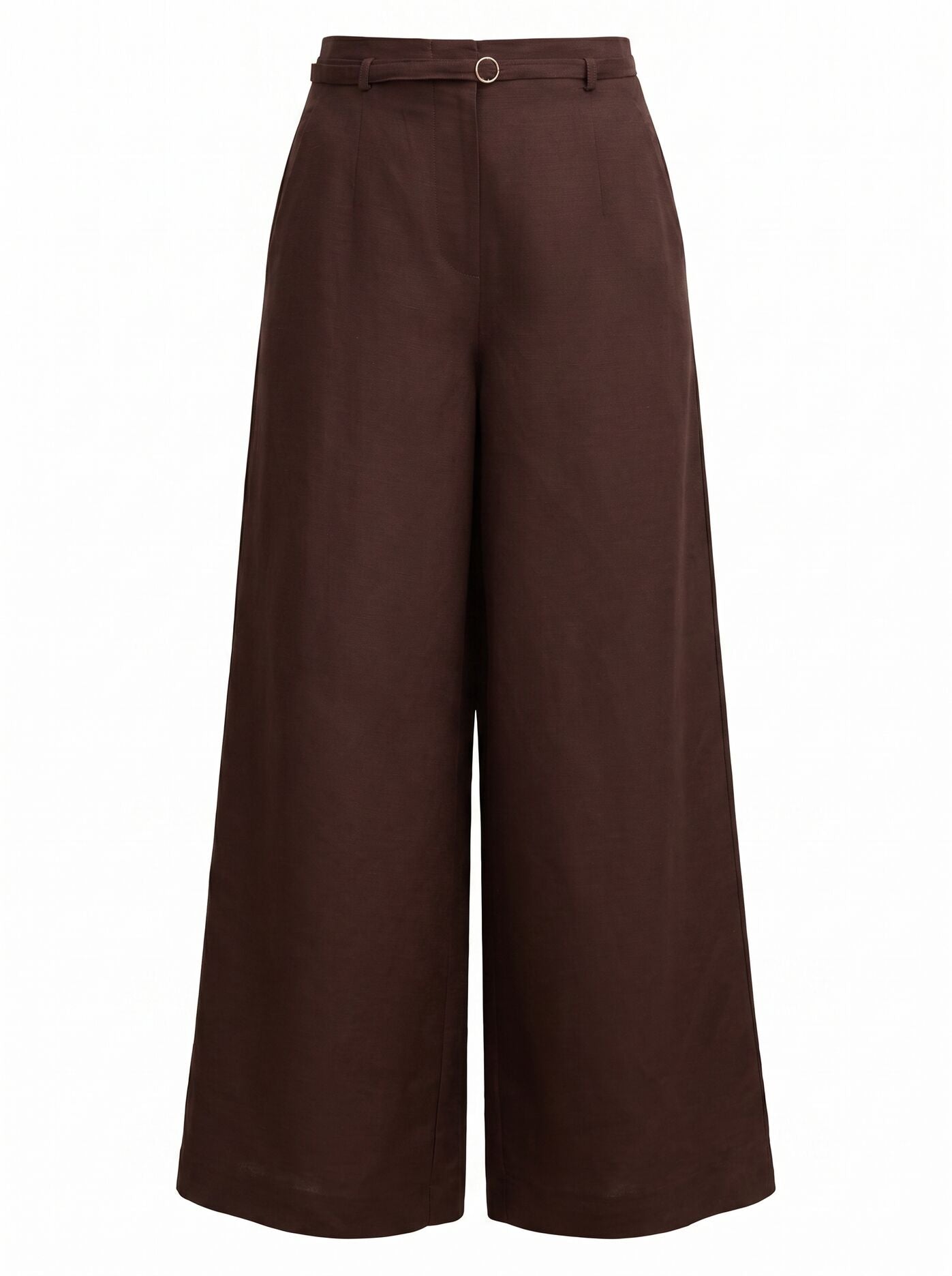 Matilda Petite Linen Blend Wide Leg Pants Forever New