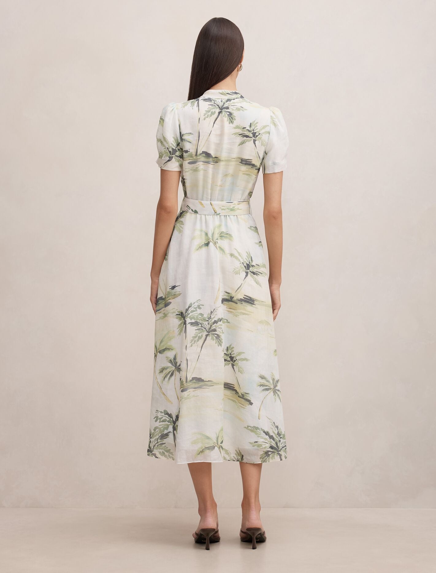 Bree Printed Shirt Midi Dress Forever New