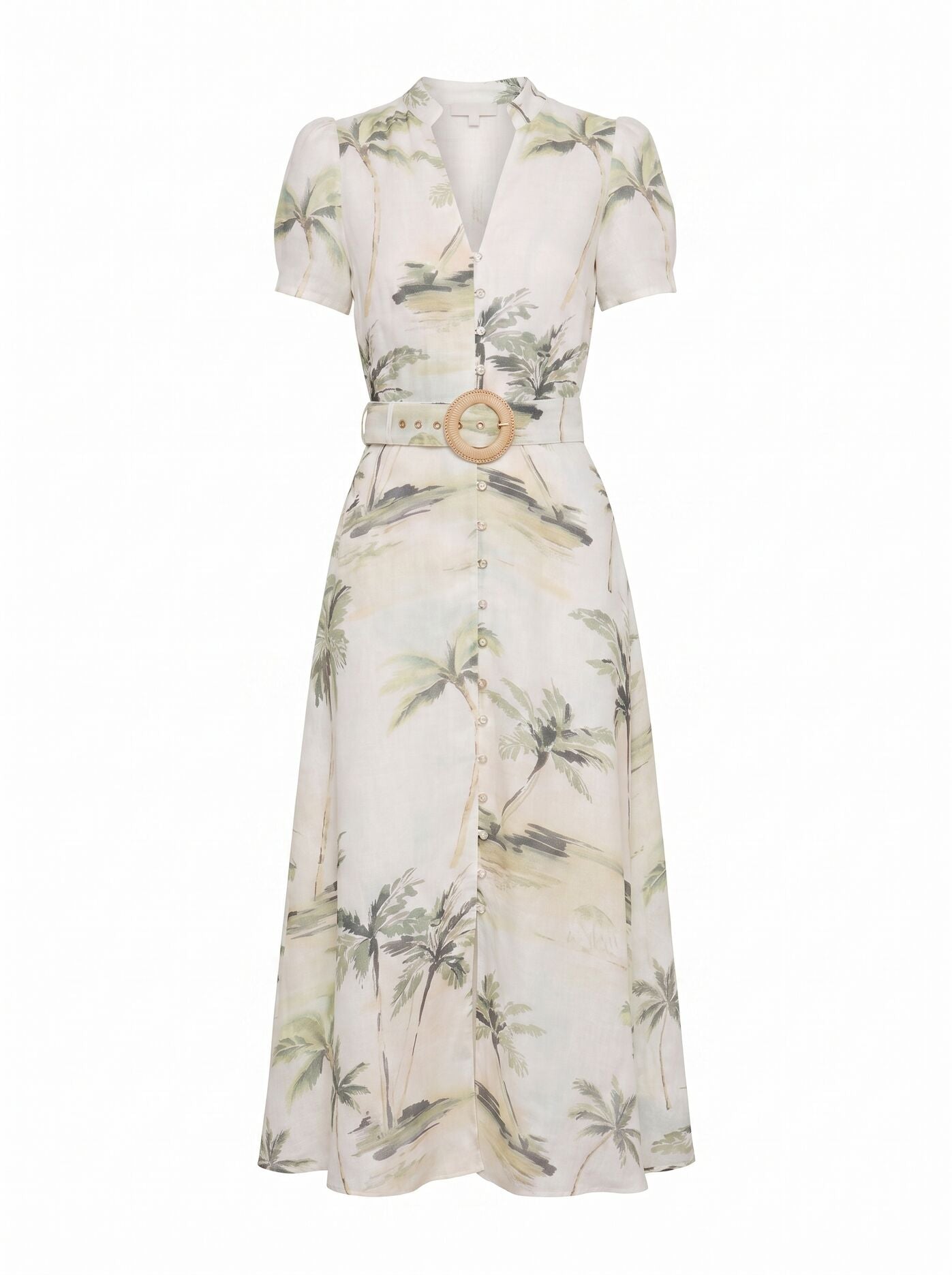 Bree Printed Shirt Midi Dress Forever New