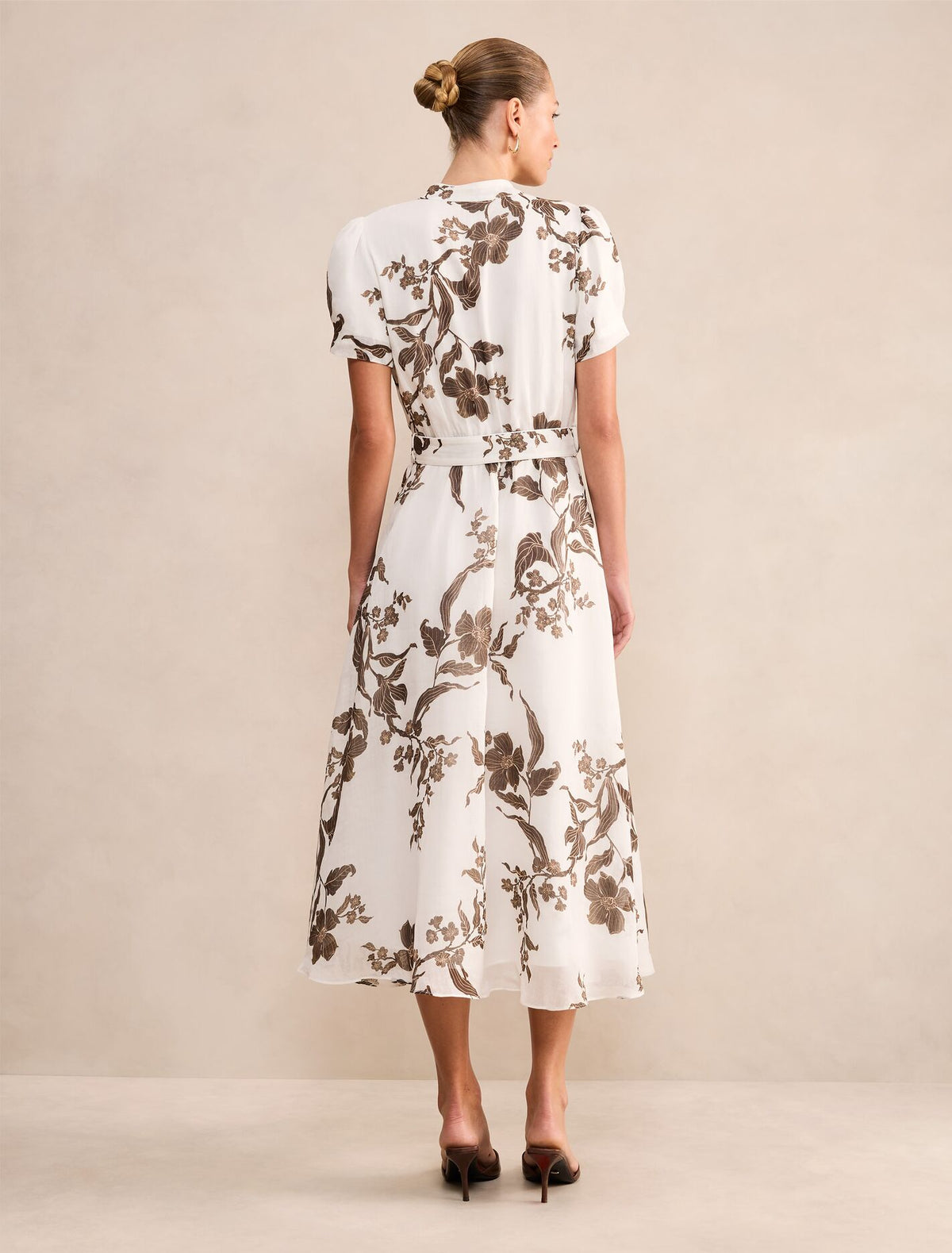 Bree Printed Shirt Midi Dress