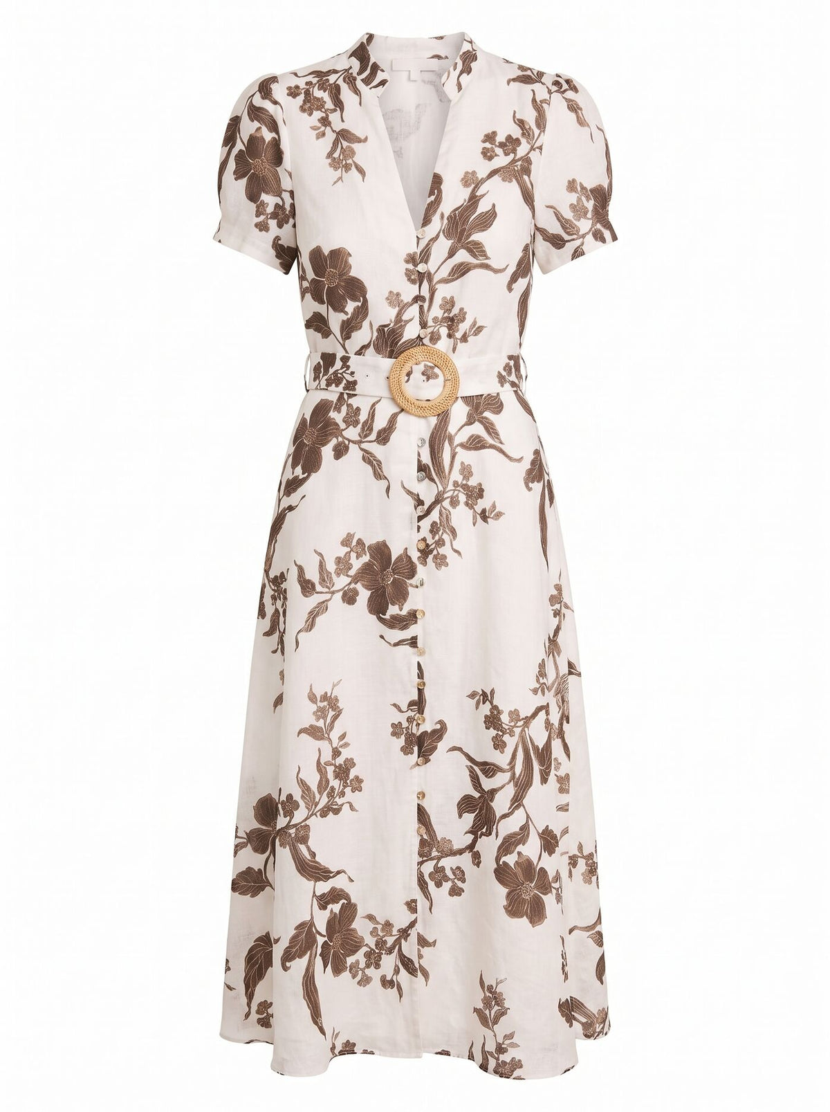 Bree Printed Shirt Midi Dress