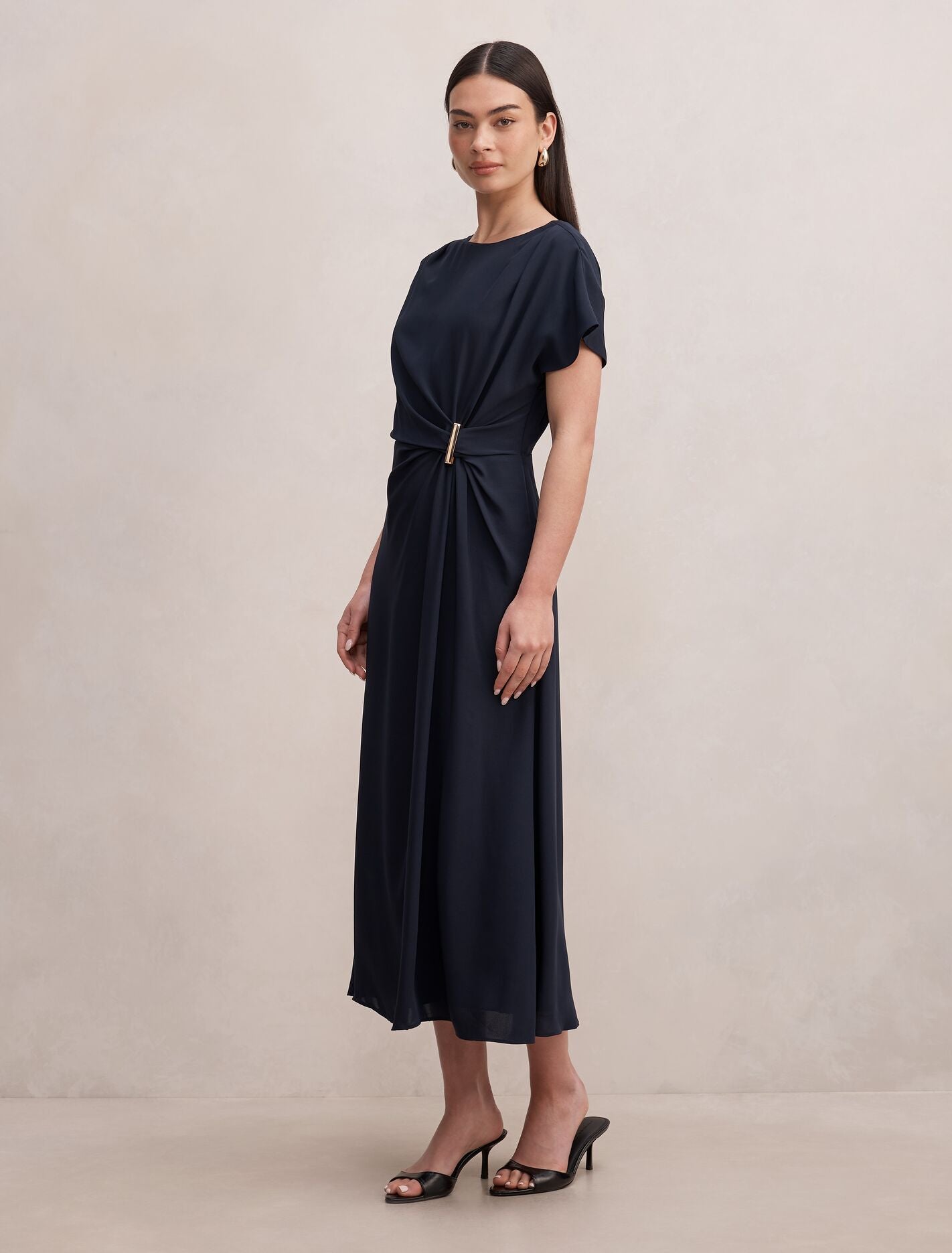 Wren Hardware Detail Midi Dress Forever New