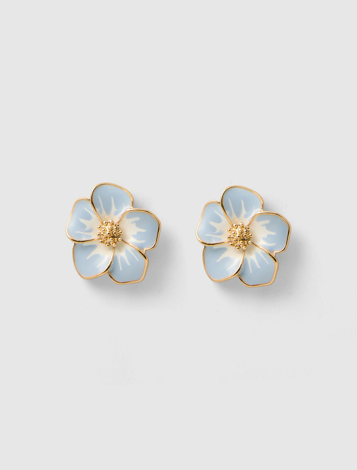 Frannie Flower Earrings 0 Sky Blue Forever New