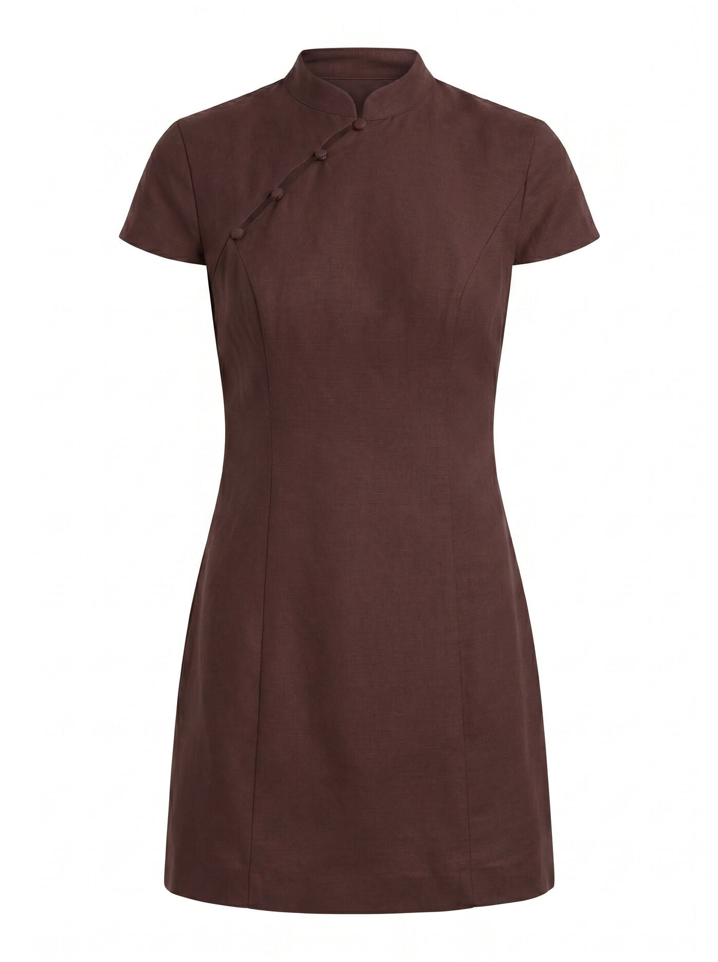 Jessie Asym Button Collar Mini Dress Forever New