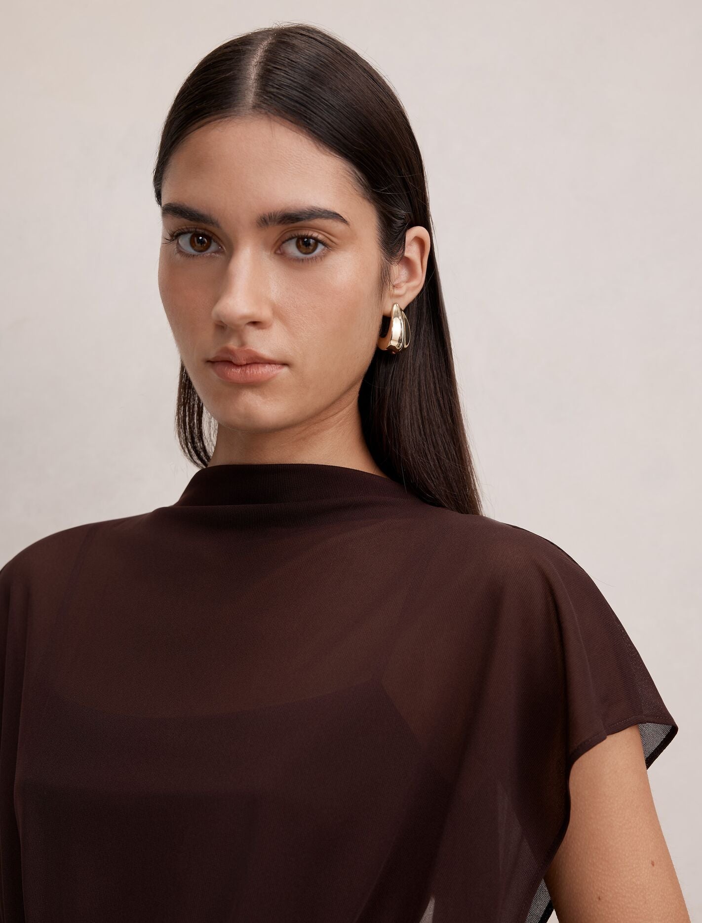 Mattie Mesh Overlay Top Forever New