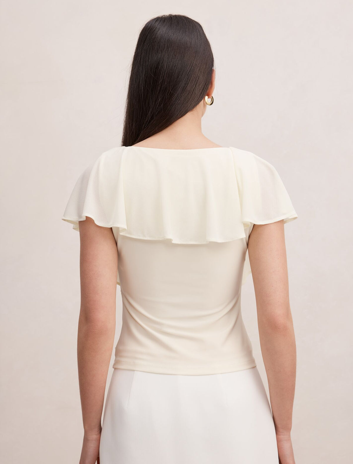 Valentina V Neck Ruffle Top Forever New