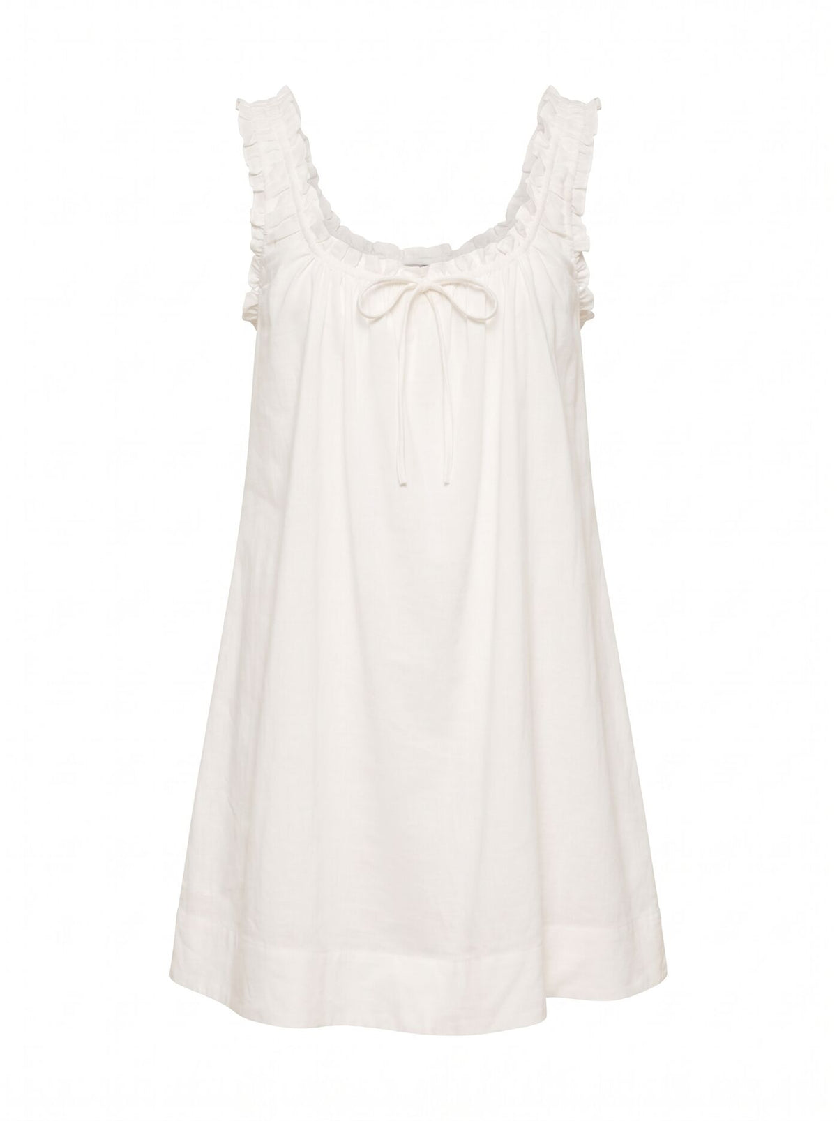 Vivi Smock Linen Mini Dress Forever New