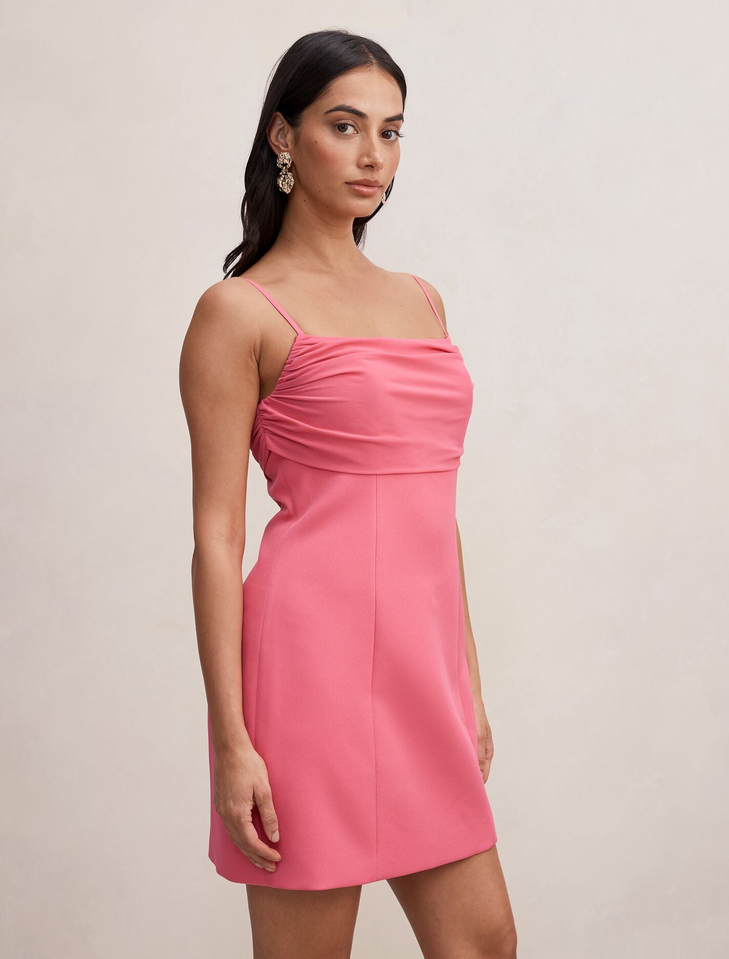 Sully Folded Cowl Mini Dress Forever New