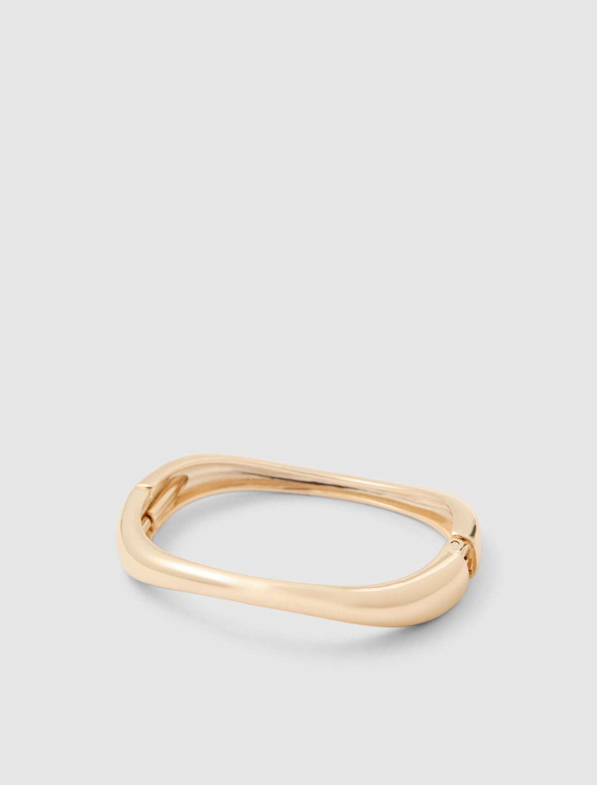 Signature Hailey Hinge Bangle 0 Gold Forever New