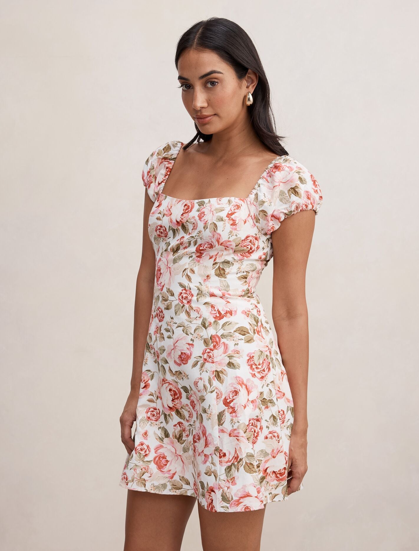 Pearl Cap Sleeve Mini Dress Forever New