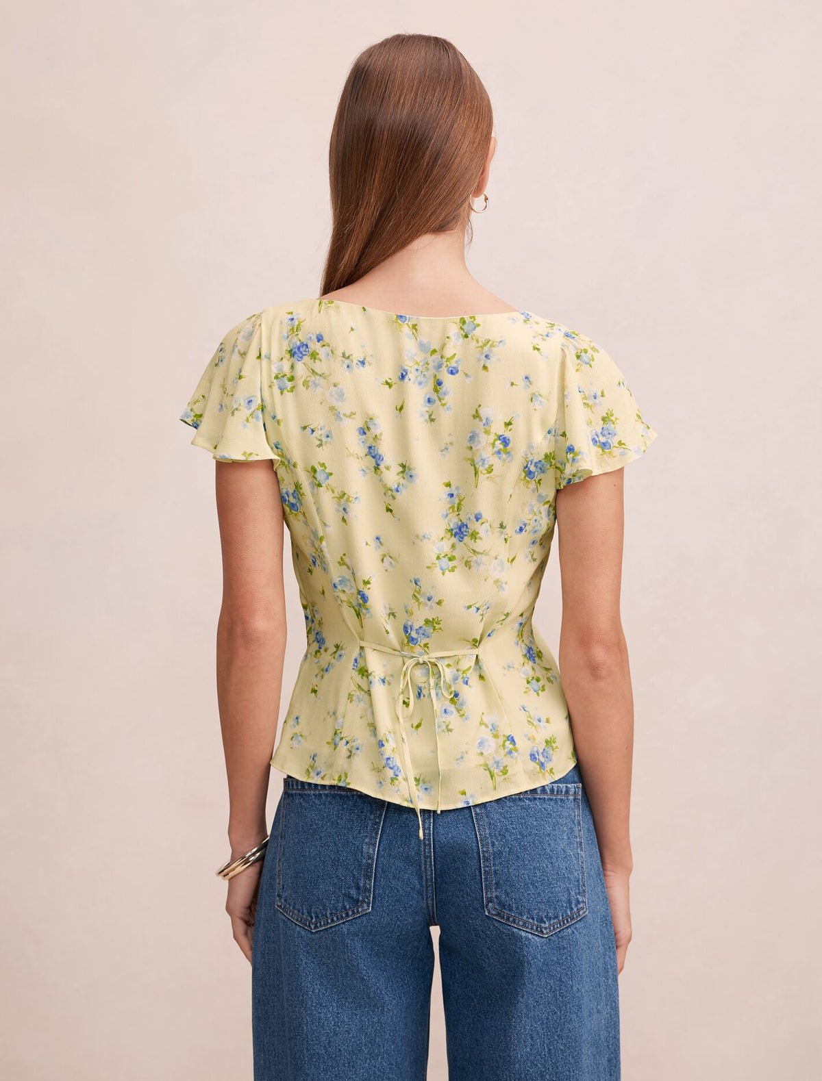 Daphne Flutter Sleeve Blouse
