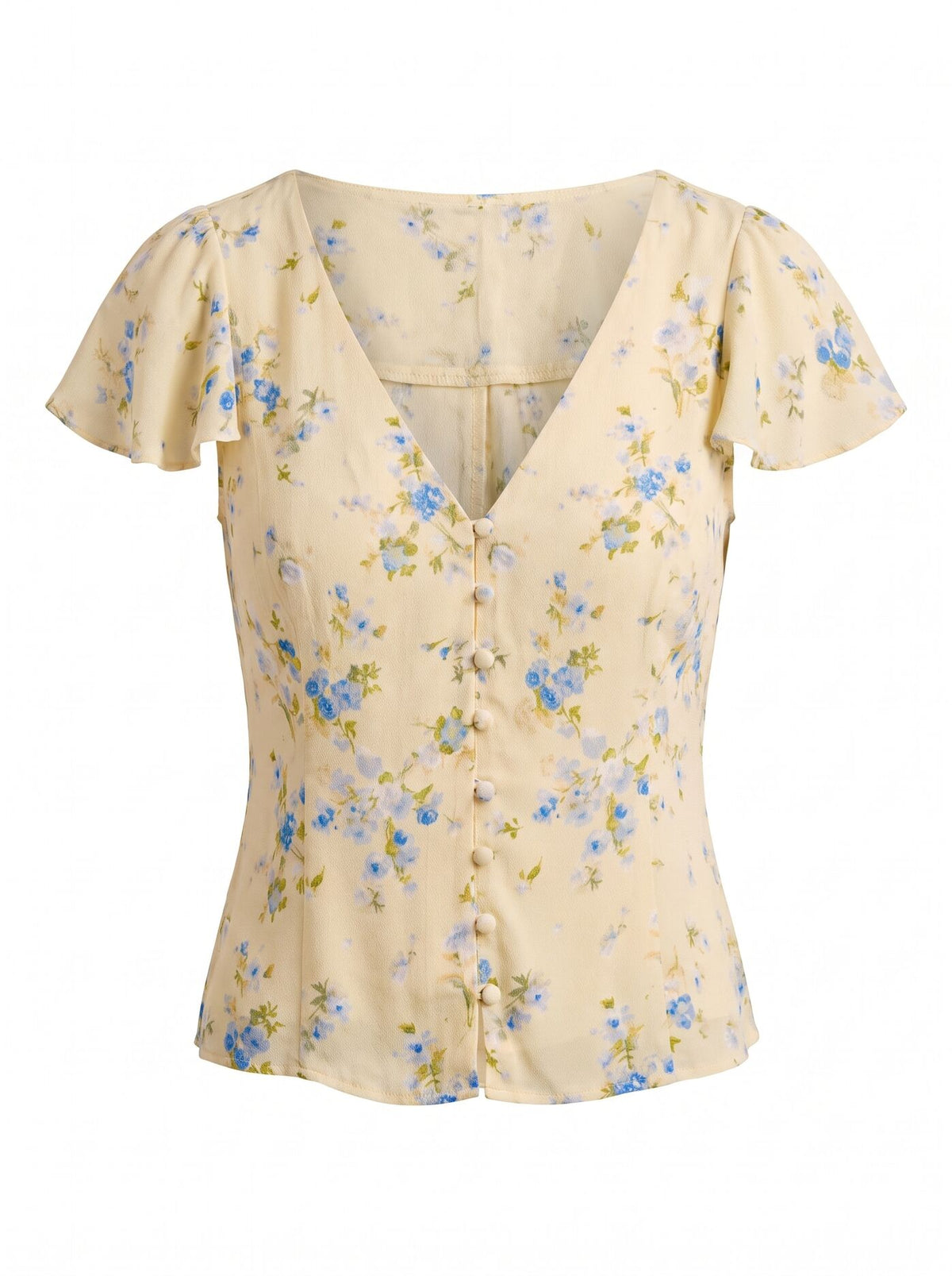 Daphne Flutter Sleeve Blouse