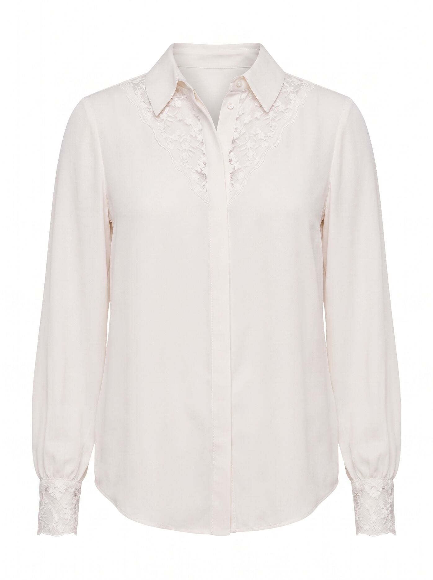 Hannah Lace Trim Shirt Forever New