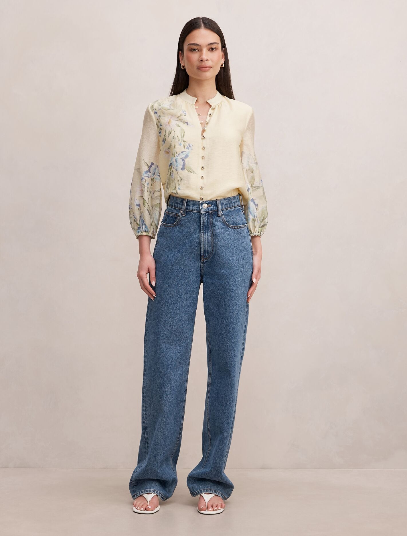 Dolly Placement Print Blouse Forever New