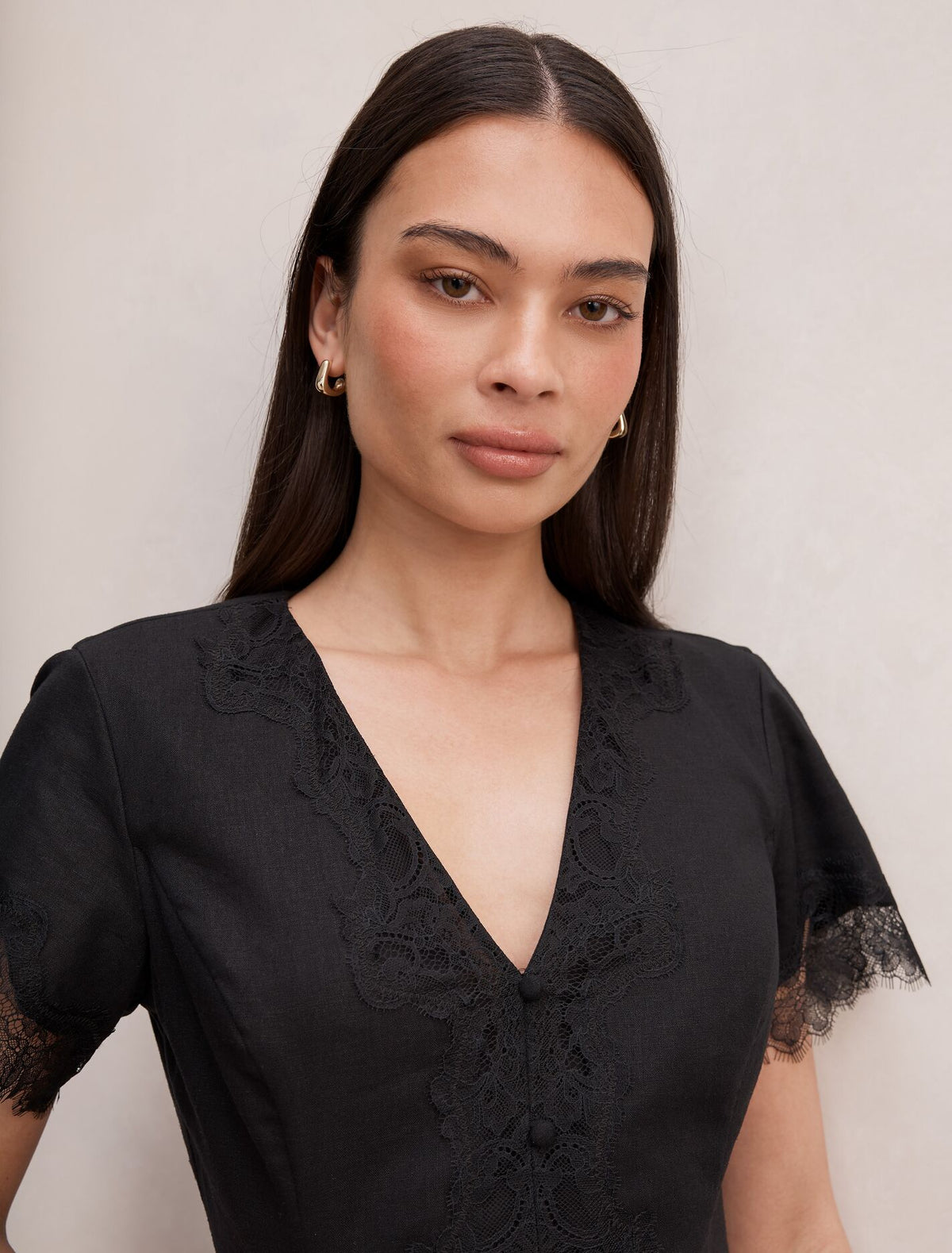 Ingrid Lace Trim Blouse Forever New