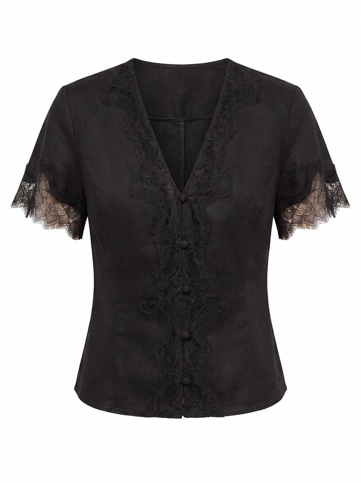 Ingrid Lace Trim Blouse Forever New