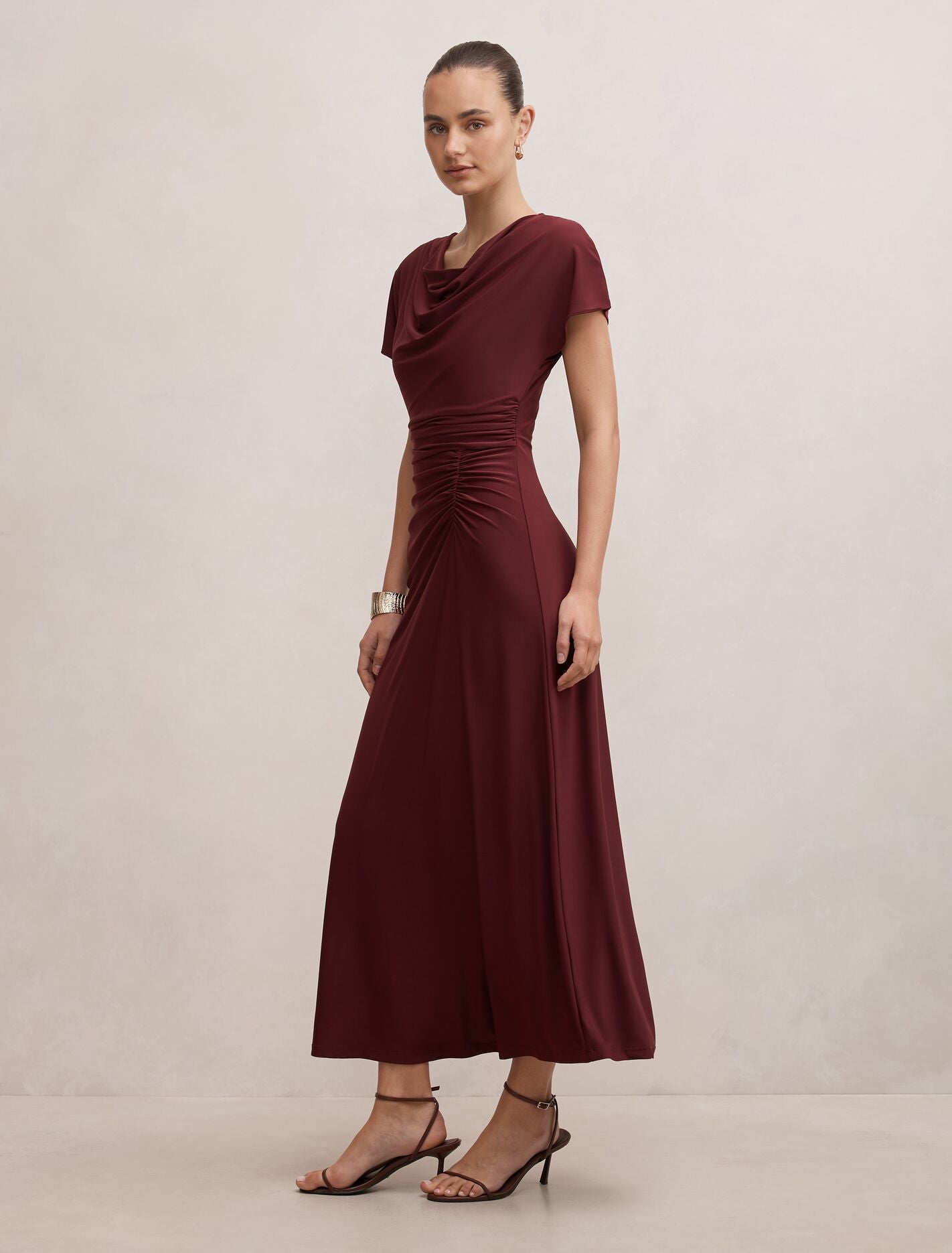 Tahnee Ruched Waist Midi Dress Forever New