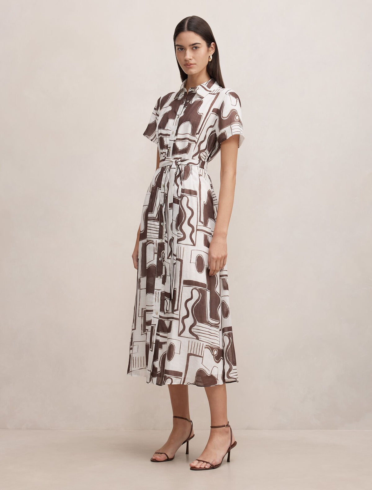 Joy Short Sleeve Midi Dress Forever New