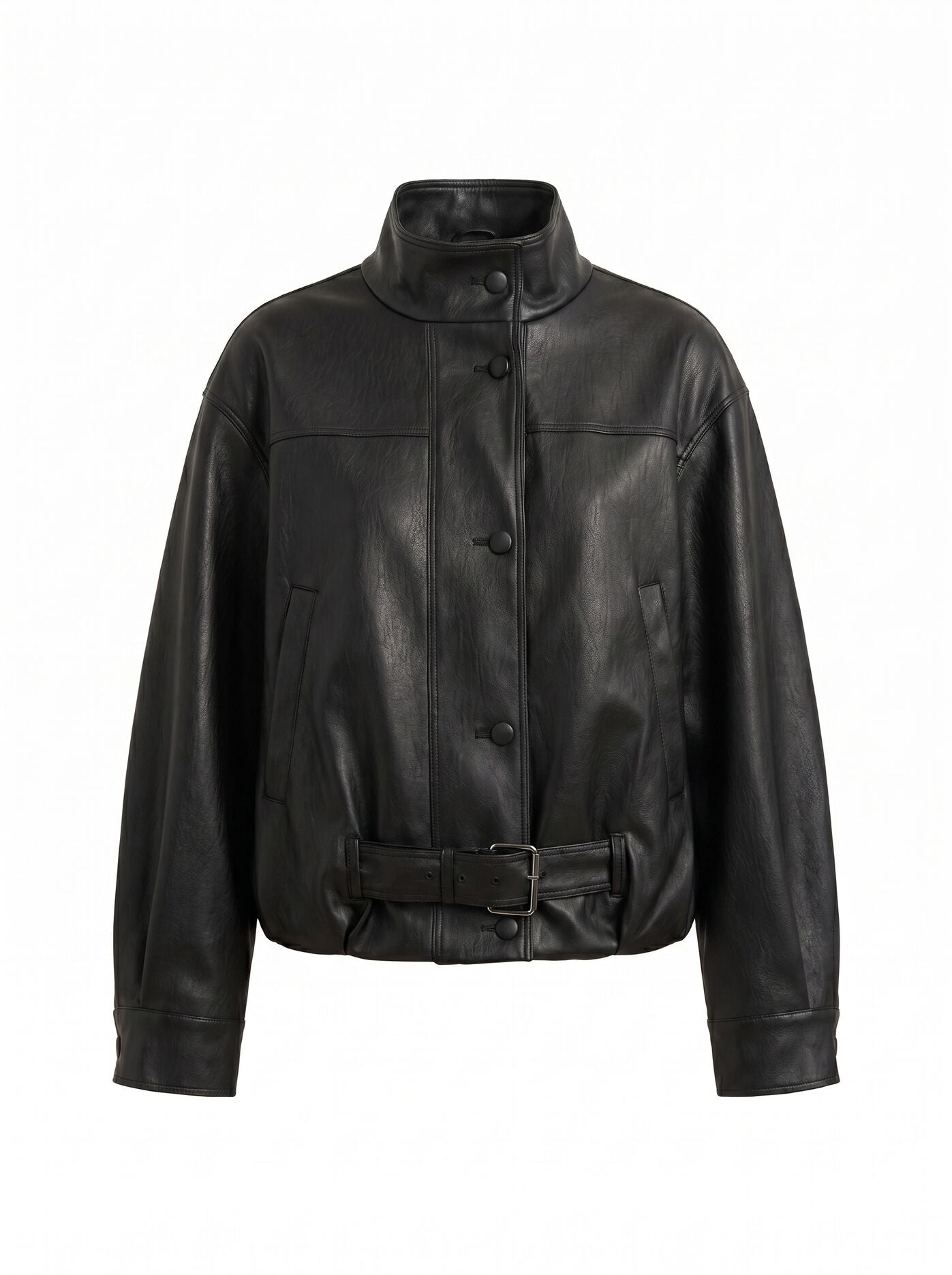 Belle Pu Belted Bomber Jacket Forever New