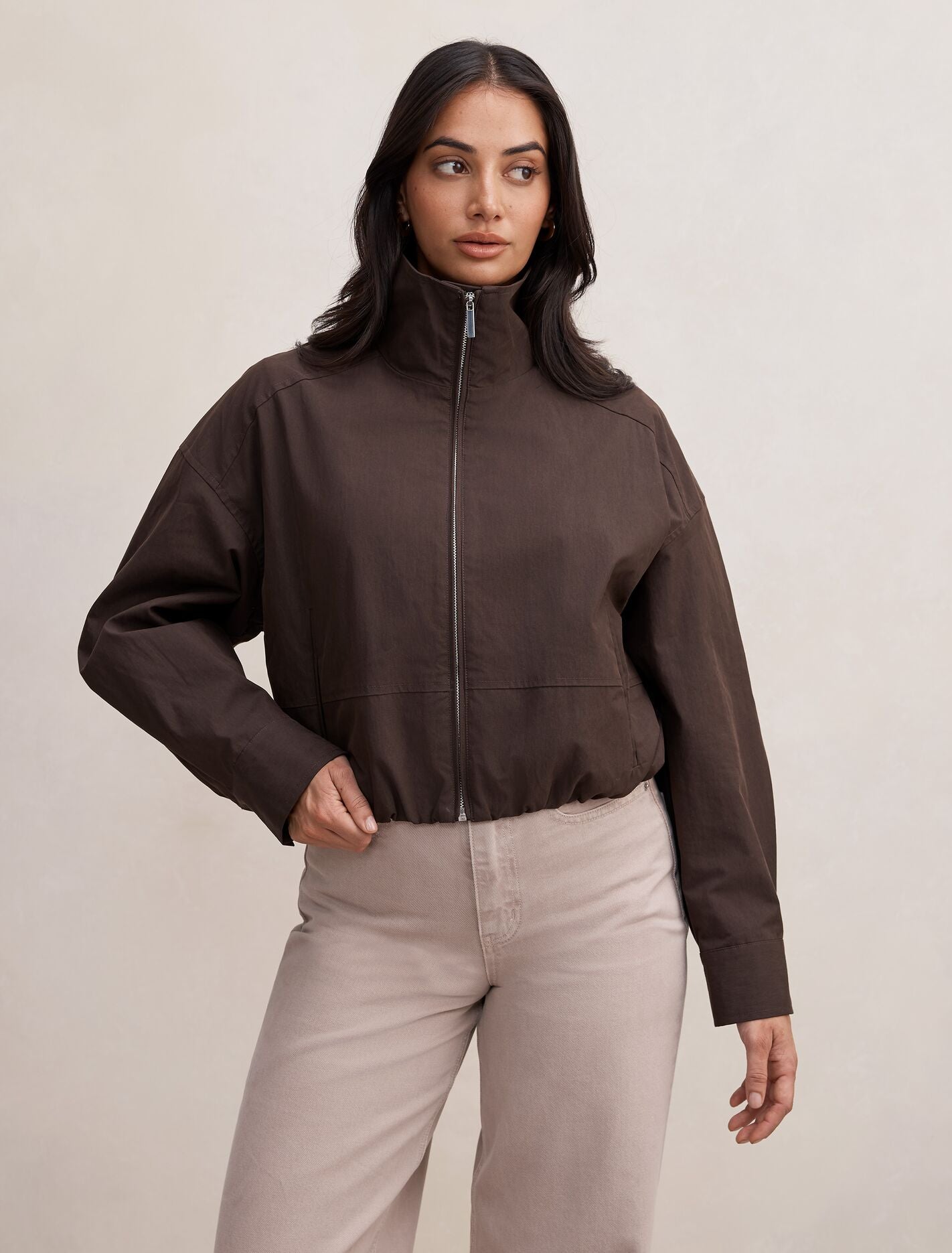 Brooke Funnel Neck Jacket Forever New