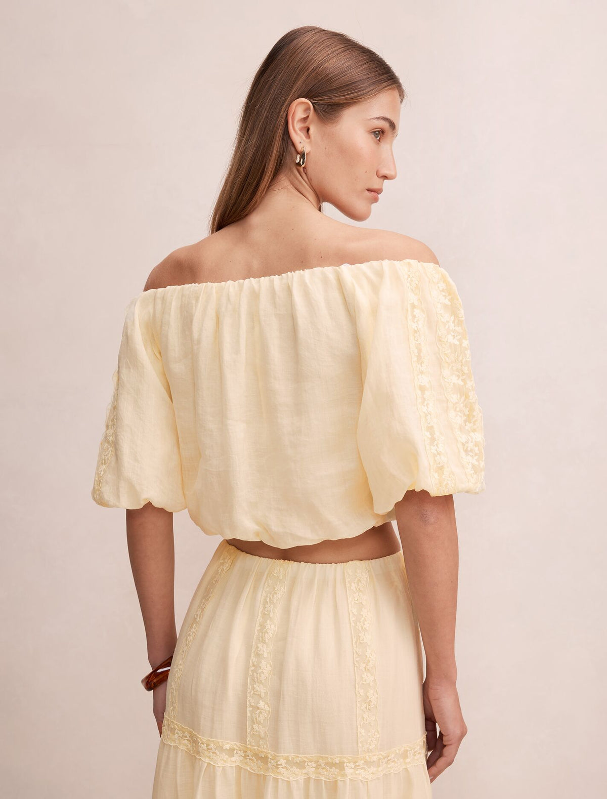 Naomi Off Shoulder Bubble Top