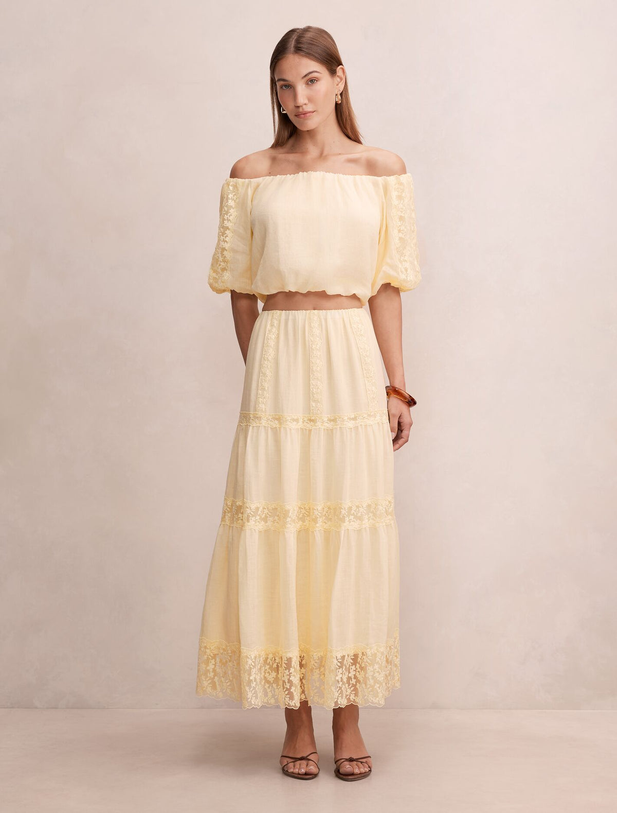 Naomi Elastic Maxi Skirt