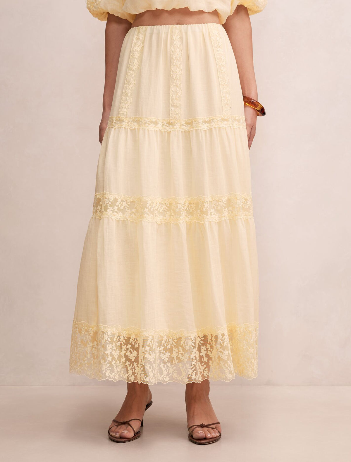 Naomi Elastic Maxi Skirt