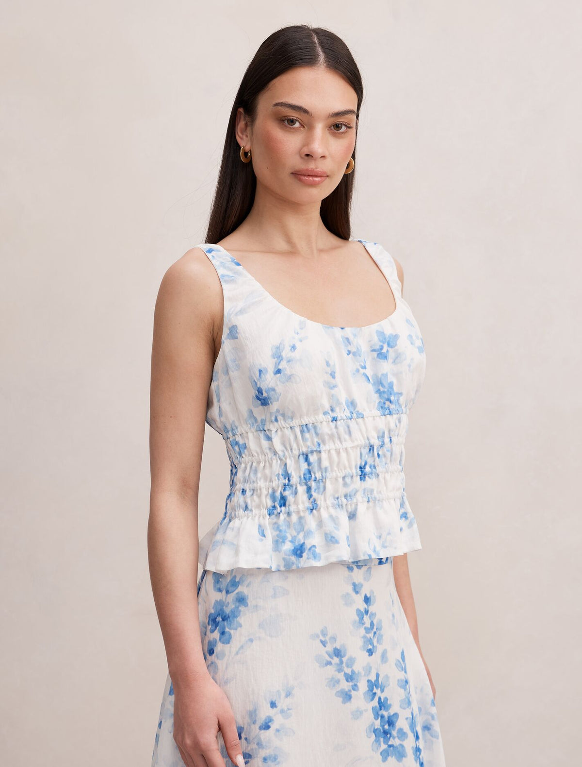 Molly Shirring Top Forever New