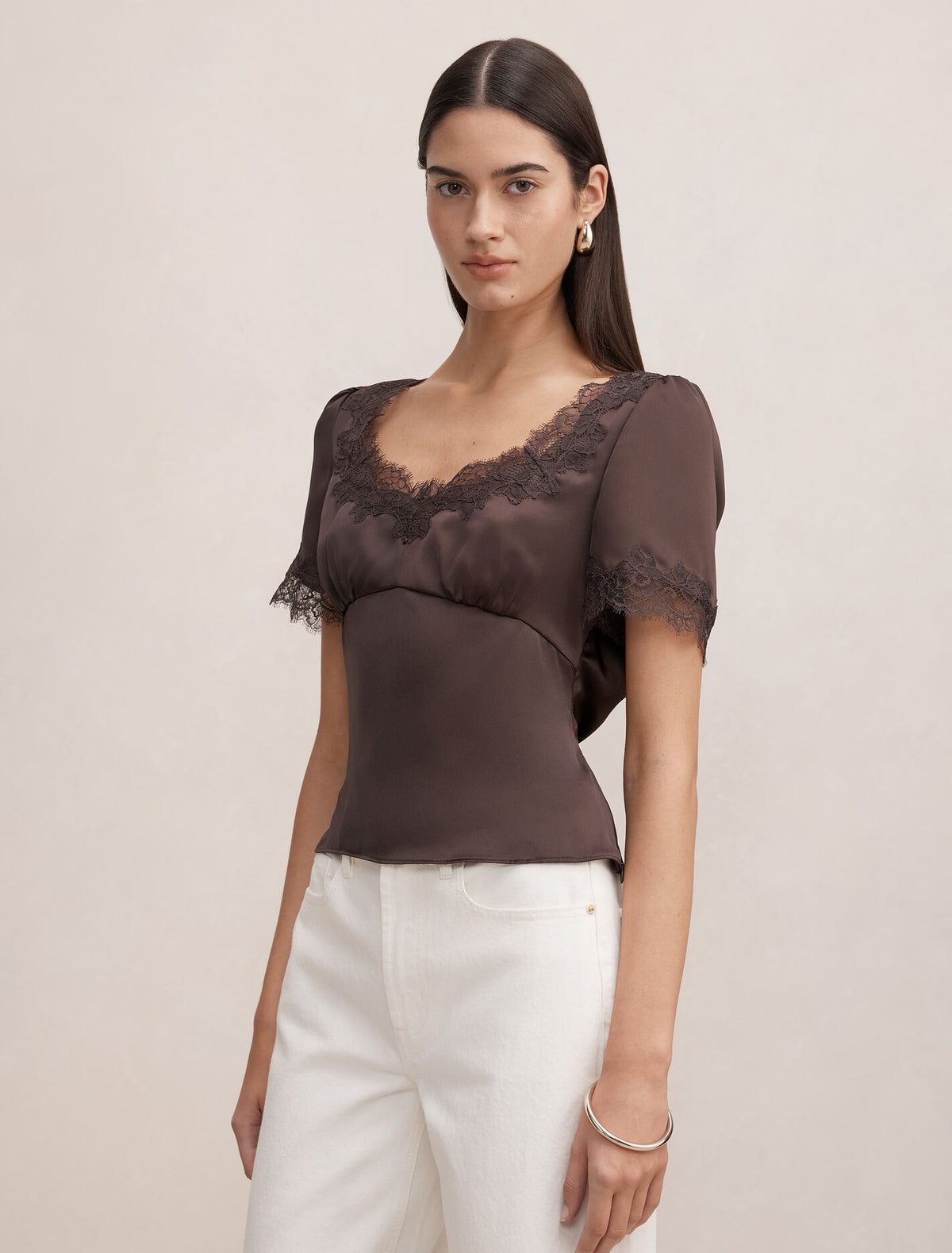 Juliette Lace Trim Top Forever New