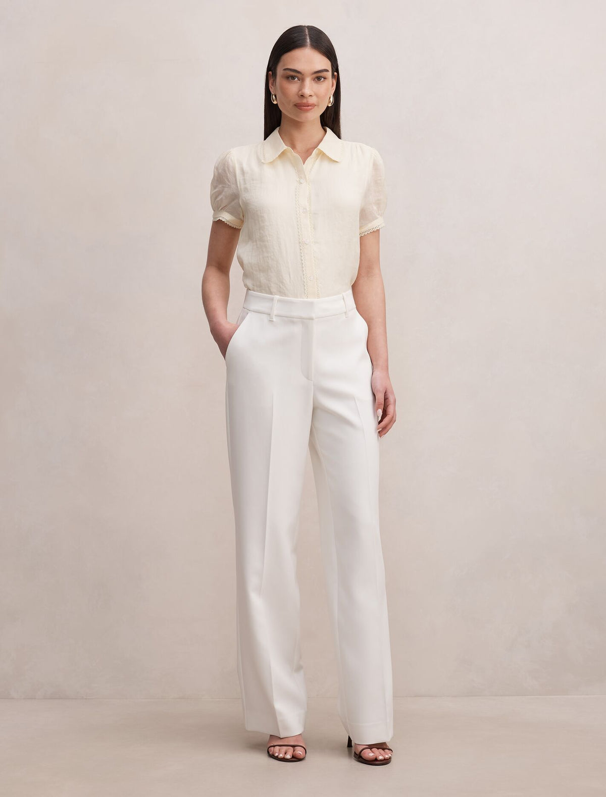 Posie Lace Detail Blouse Forever New