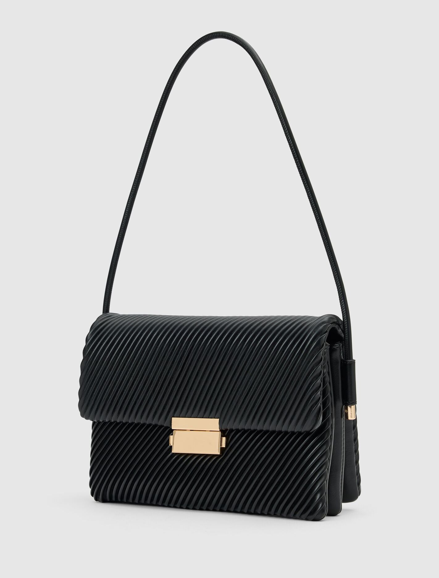 Philippa Pleat Shoulder Bag Forever New