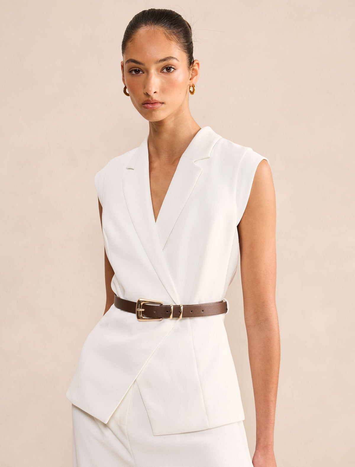 Ayla Tailored Belted Jumpsuit