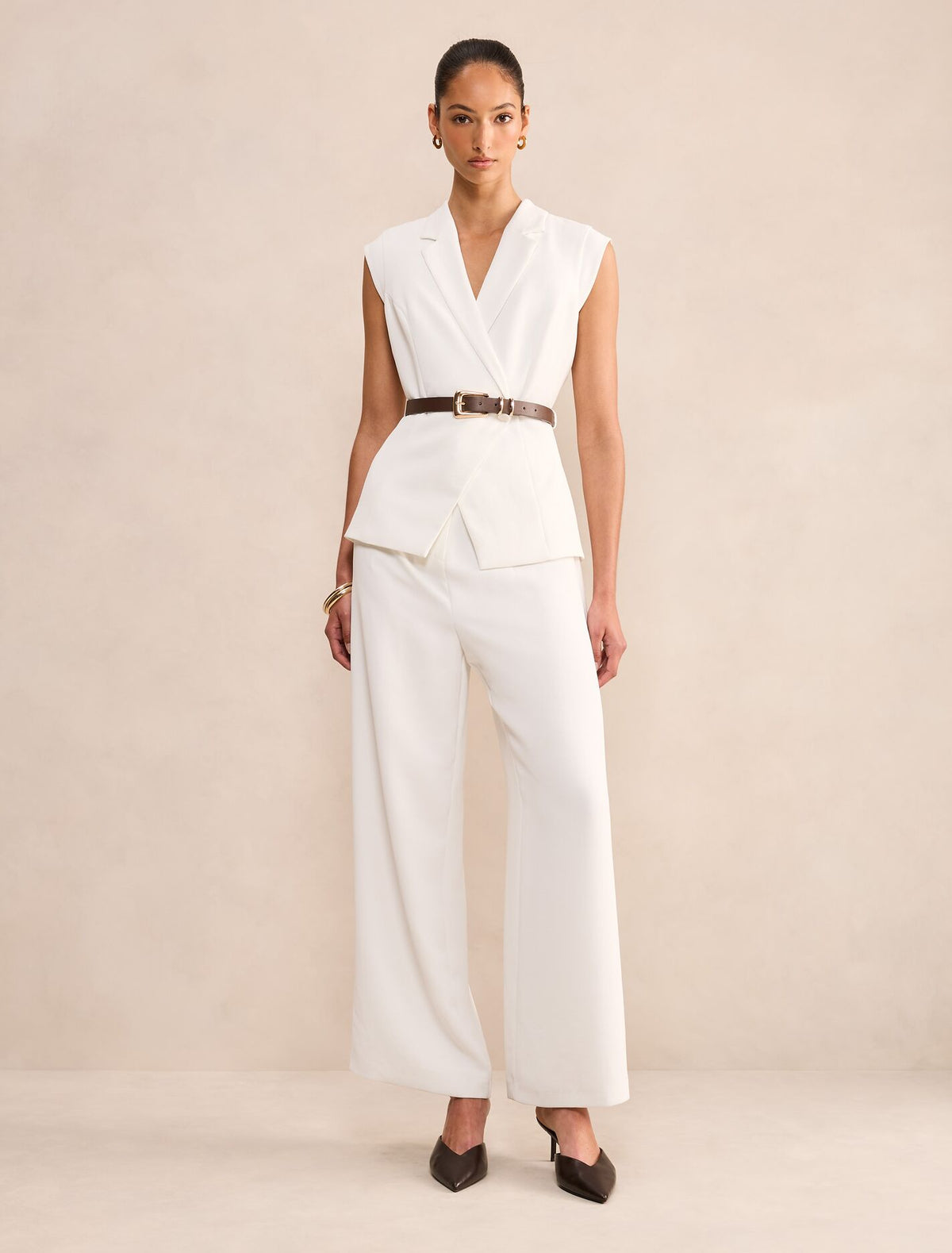 Ayla Tailored Belted Jumpsuit