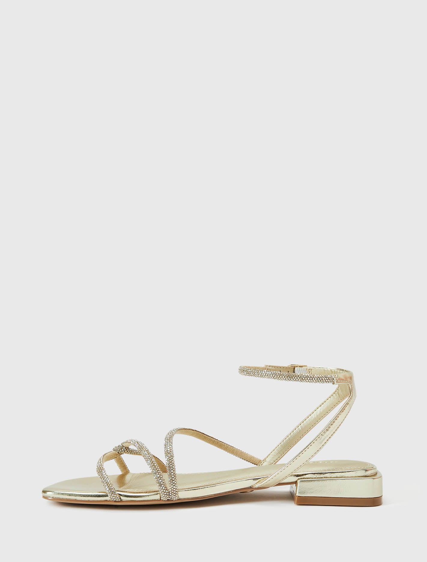 Dominique 2 Diamante Strap Flat Pm Sandal