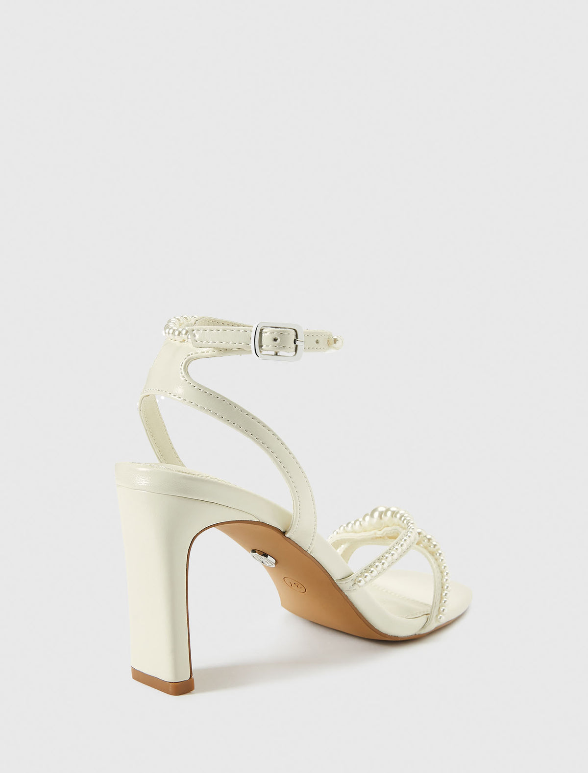 Leighton Pearl Trim Strappy Heel Forever New