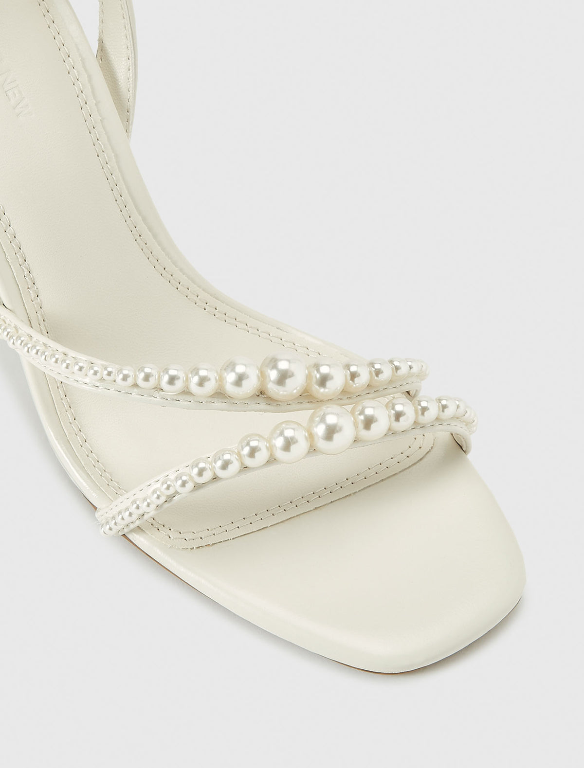 Leighton Pearl Trim Strappy Heel Forever New