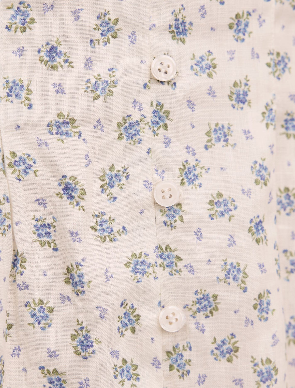 Saffia Pintuck Linen Mini Dress