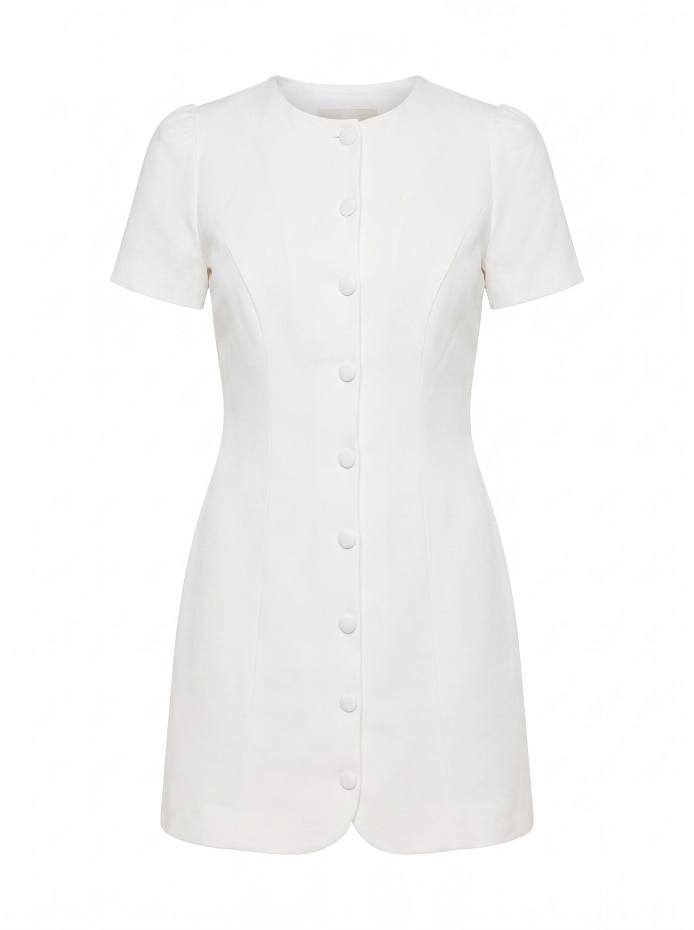 Elinda Button Up Linen Mini Dress Forever New