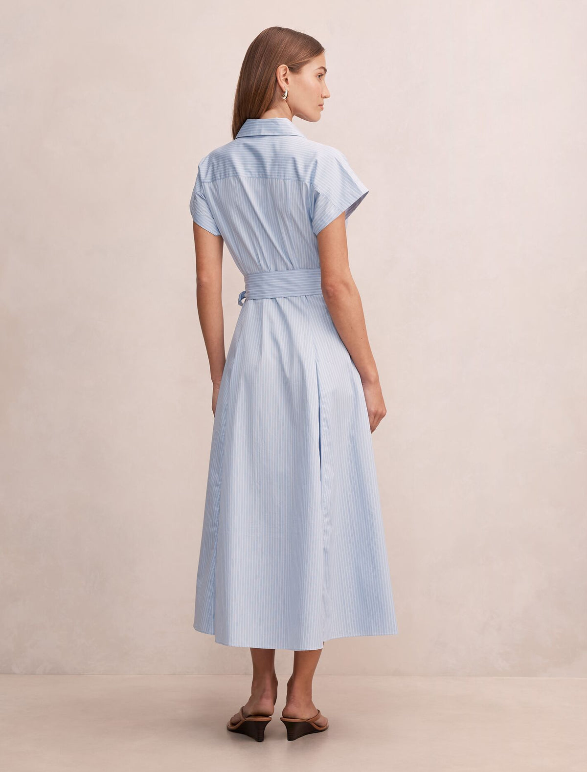 Mina Stripe Shirt Midi Dress Forever New