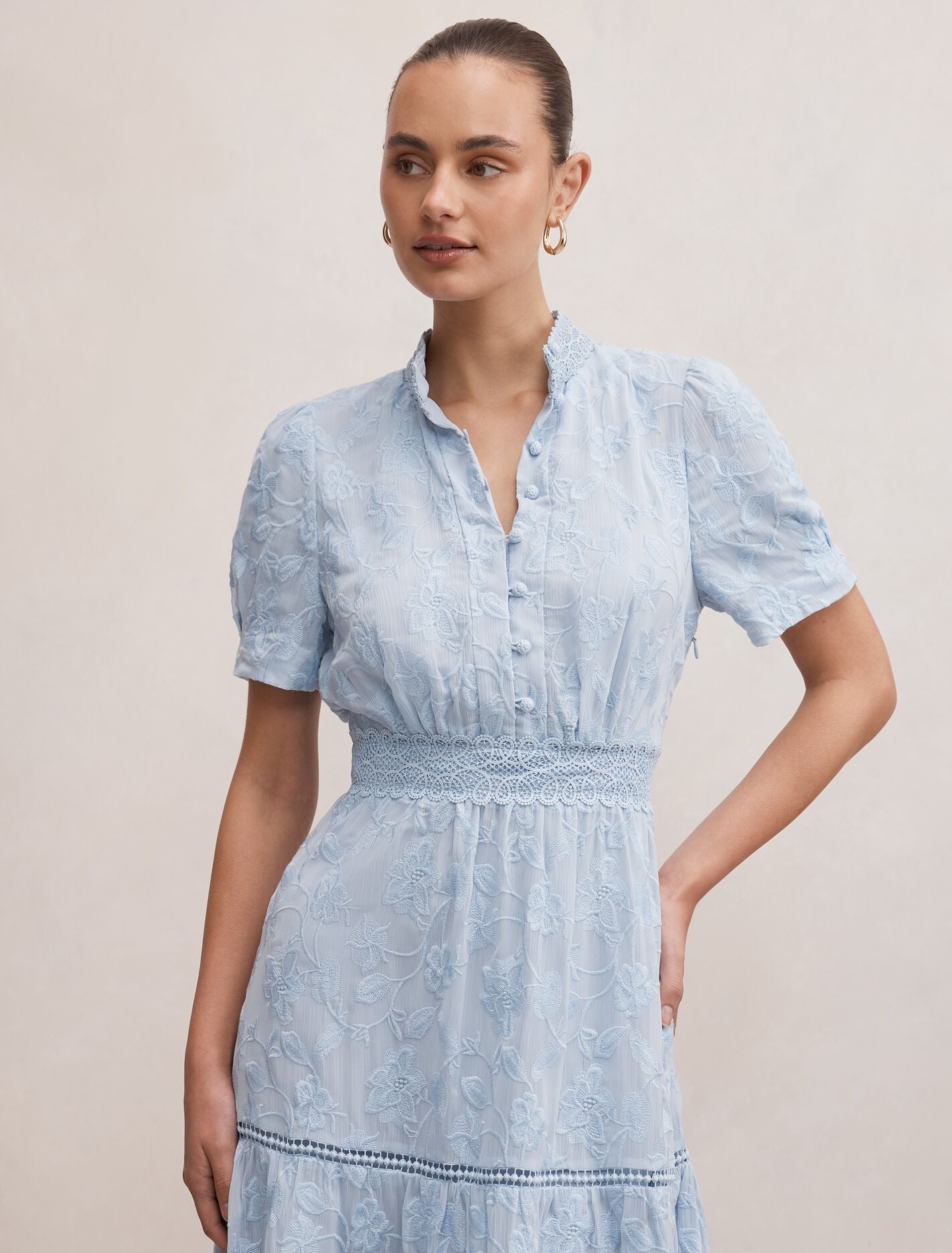 Athena Short Sleeve Midi Dress Forever New