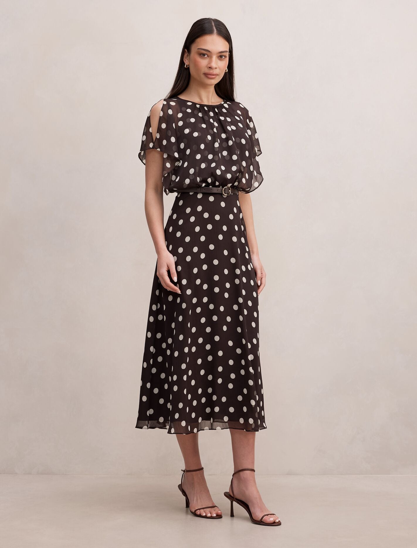 Dalton Flutter Sleeve Midi Dress Forever New