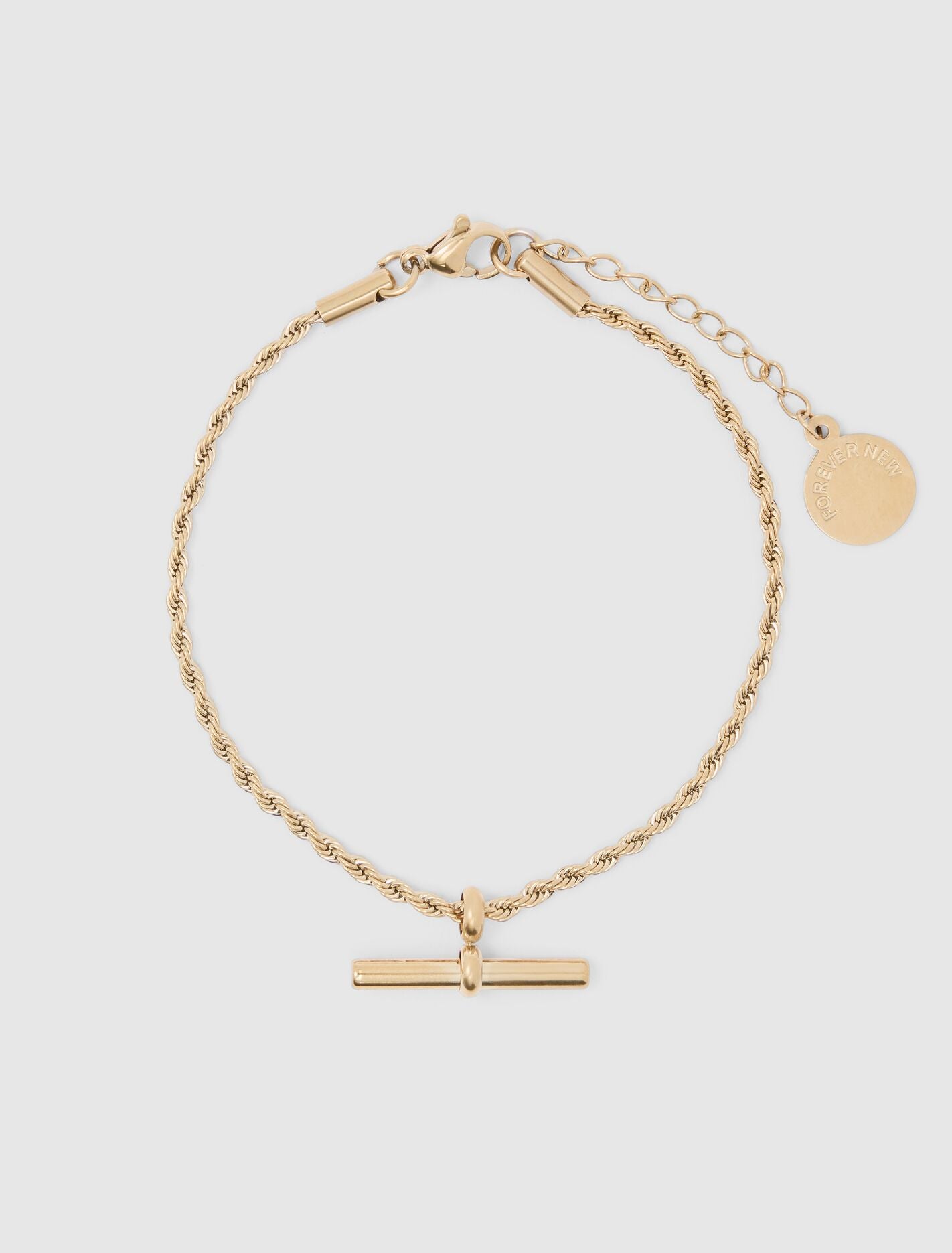 Betsy Waterproof T-Bar Bracelet 0 Gold Plated Forever New
