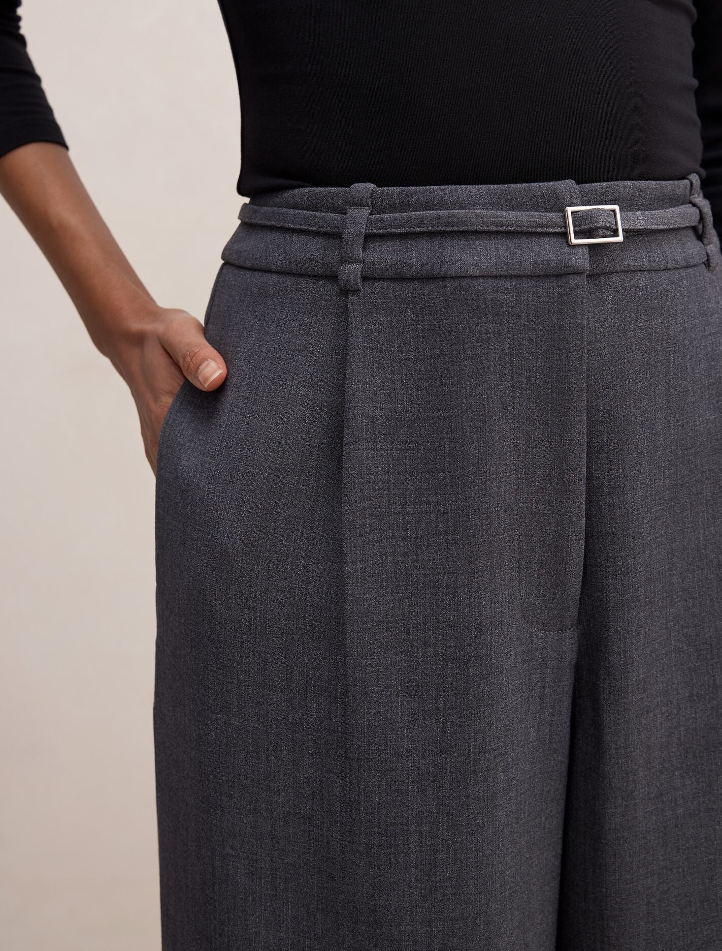 Lena Petite High Waist Wide Leg Pants Forever New