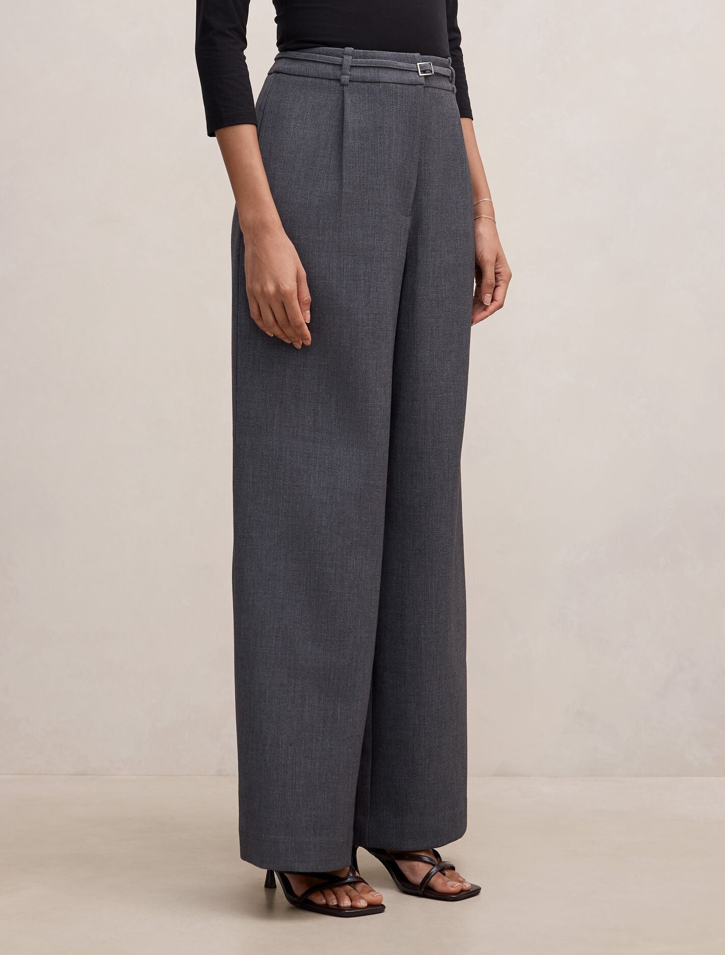 Lena Petite High Waist Wide Leg Pants Forever New