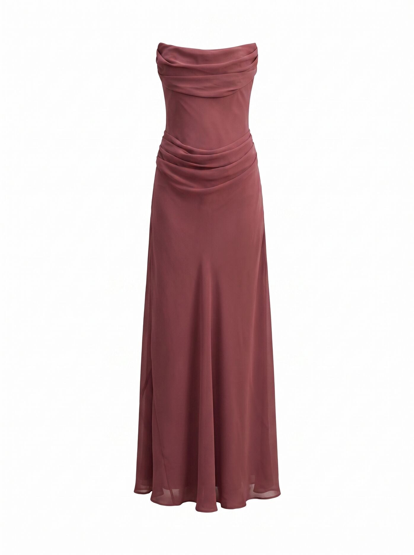 Gwynne Petite Draped Strapless Maxi Dress Forever New