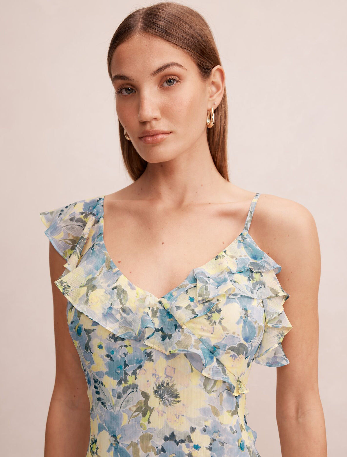 Lorenze Ruffle Maxi Dress Forever New